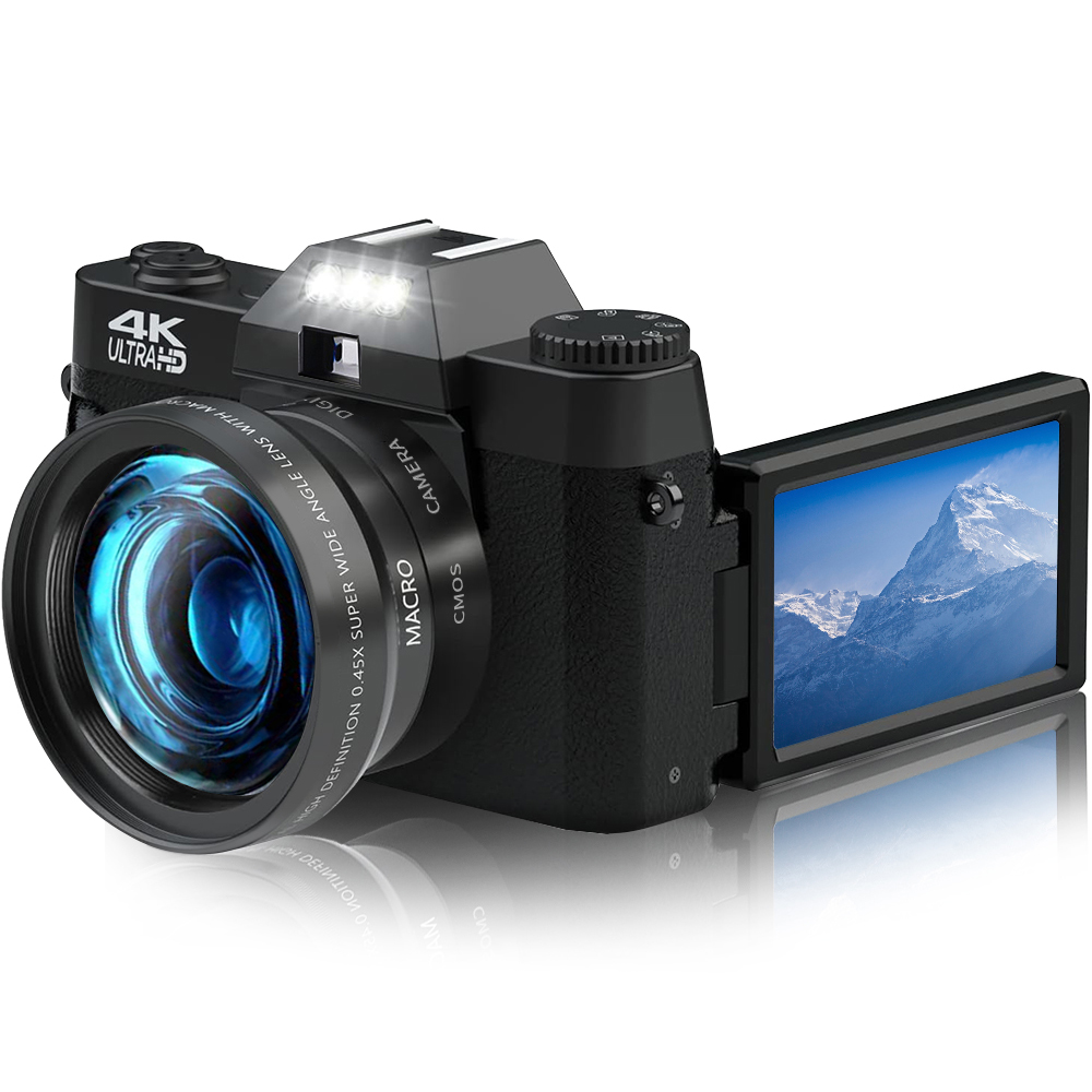 AC-R10A Digital Camera with 4K 60FPS and External Mic Support