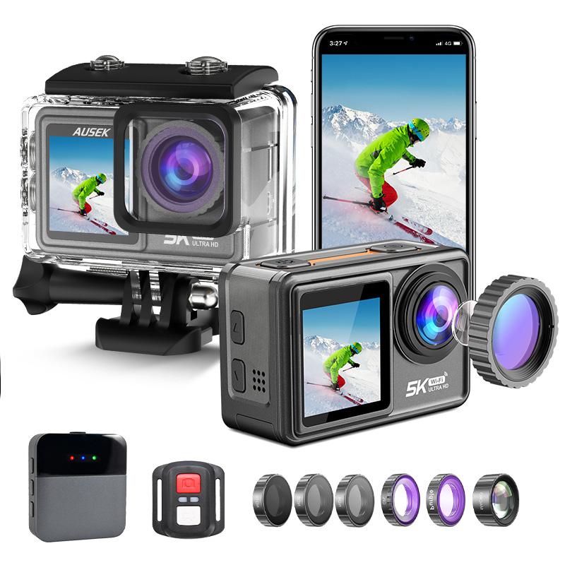 AT-S81TRW Touchscreen Action Camera 5k@30fps EIS Outdoor Sport Camera | Ausek ODM Camera