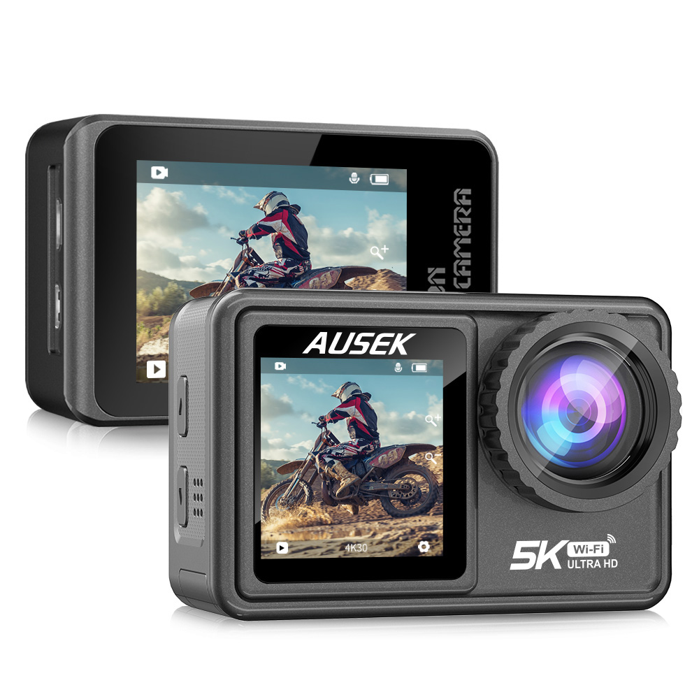 AT-S81TRW Touchscreen Action Camera 5k@30fps EIS Outdoor Sport Camera | Ausek ODM Camera