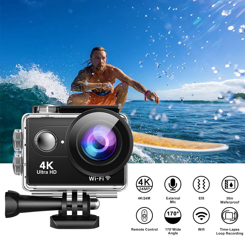 AT-S9R  4K 60PFS anti-shake Action camera
