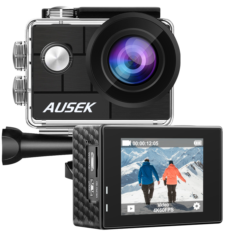 Ausek action camera factory 4k 60fps sports 24MP AT-Q44CR