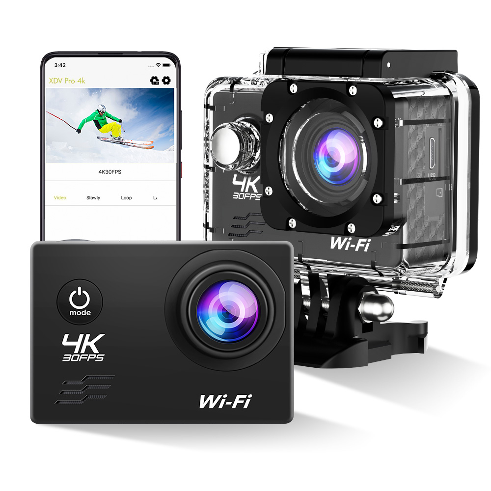 AT-Q1 Ausek Youtube Vlogging Waterproof Action camera