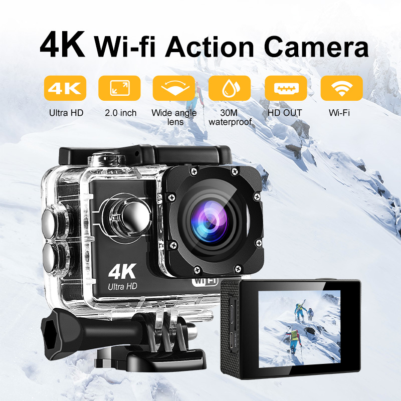 at-q306r Sports Camera HD 4K HDMI waterproof Wifi  | Ausek