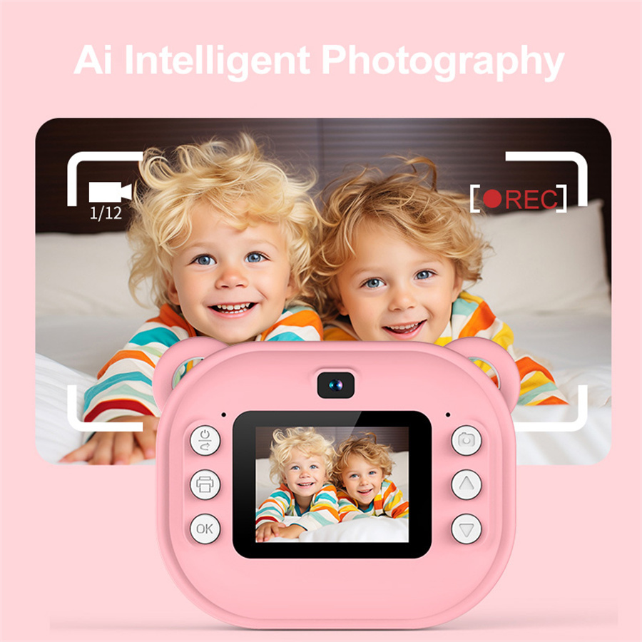 Dual lens kids printing camera AD-Y600
