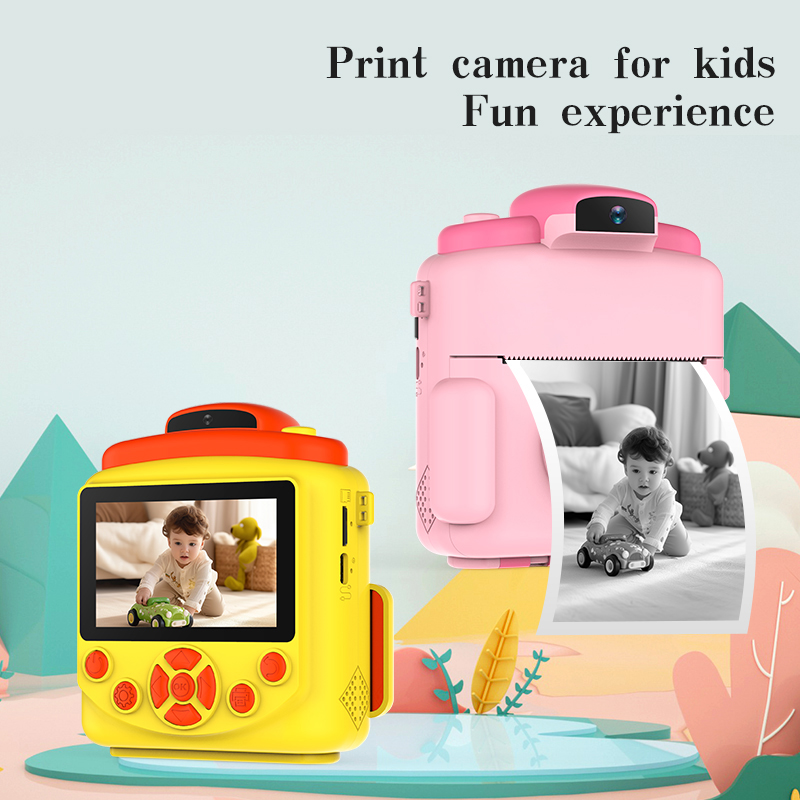 Dual lens Kids printing camera AD-AM100