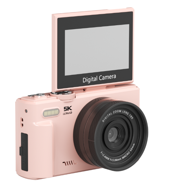 AC-WD08-5K 5K video camera 75MP digital camera with 18X zoom