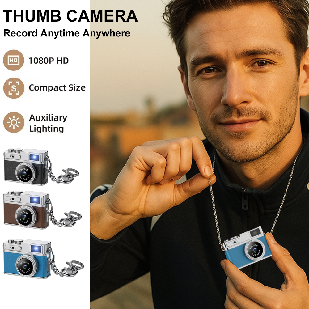 AC-G1 mini camera 0.96 Inch Screen 1080P FHD Keychain Video Recorder Necklace Pendant Retro Digital Camera
