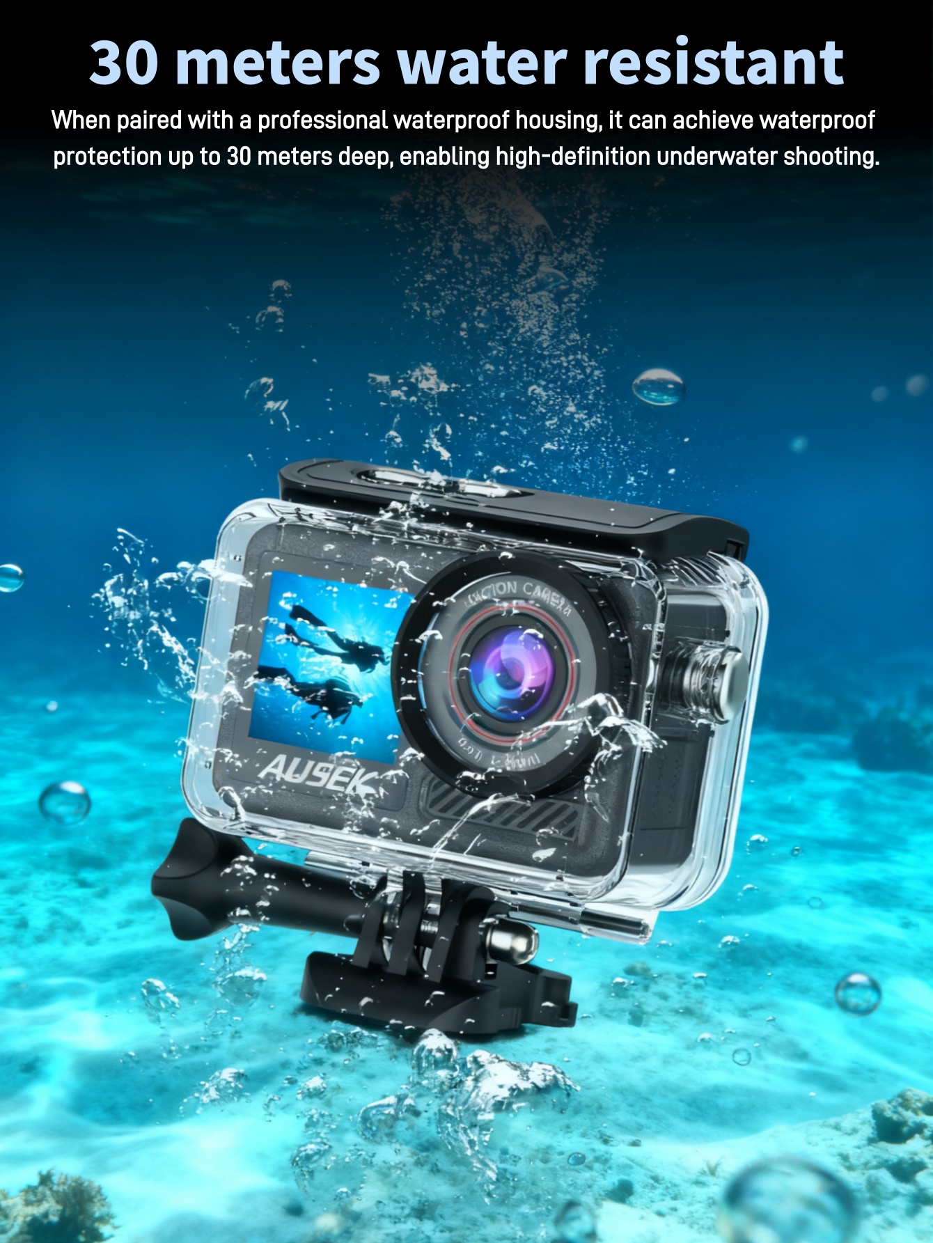 AT-M90TR 2.2 inch 5K 60fps EIS Action Camera