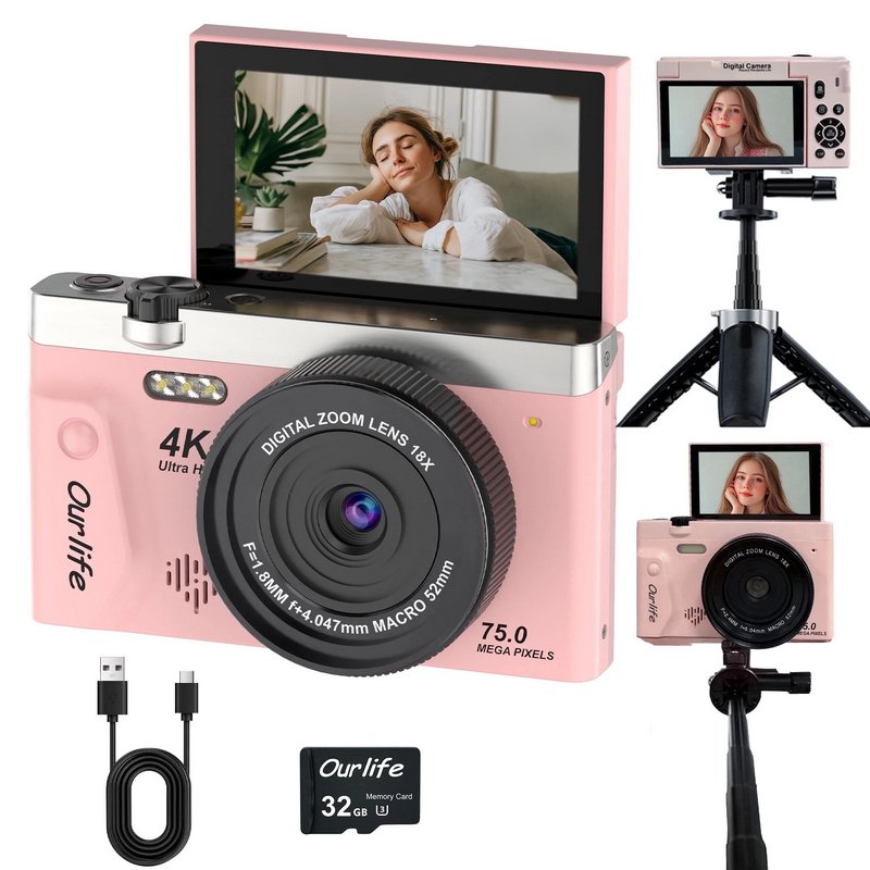 4K-Digital-Camera-Photography-Autofocus-75MP-Vlogg