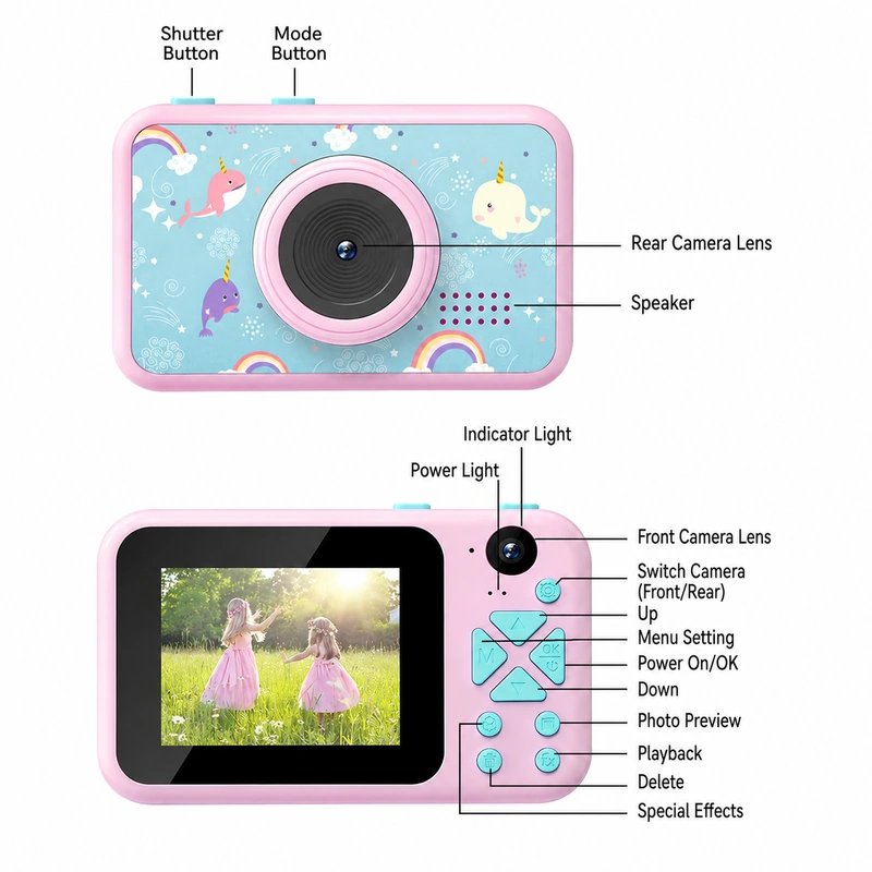 AD-G29D action camera waterproof housing or protective case view