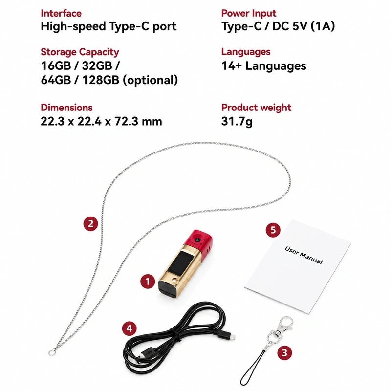 AC-G10 Lipstick mini camera accessory kit view AC-G10 Lipstick mini camera accessory kit view