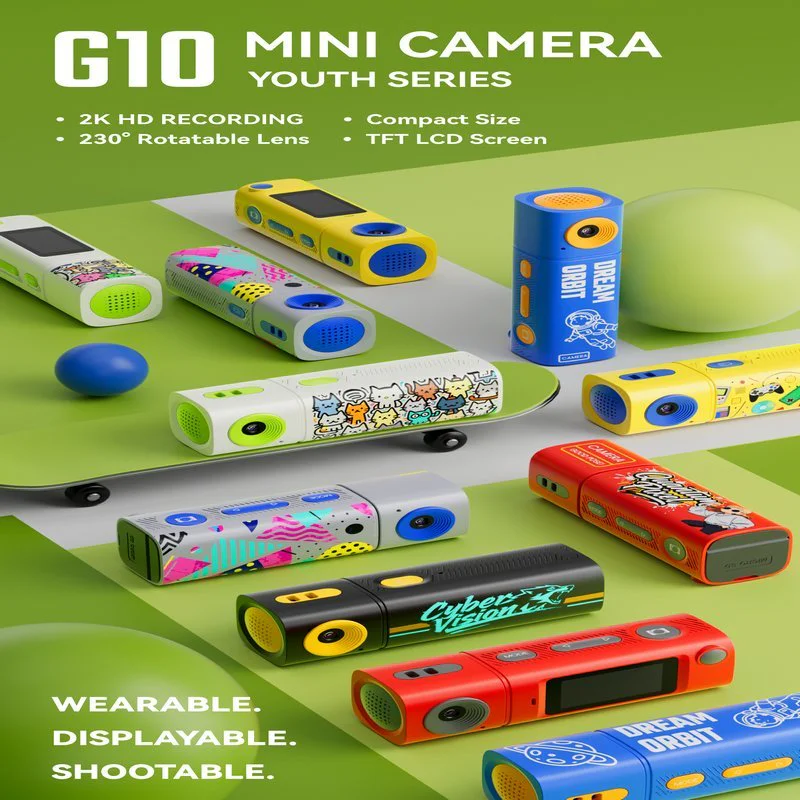 AC-G10 Youth mini camera multi-angle detail view AC-G10 Youth mini camera multi-angle detail view