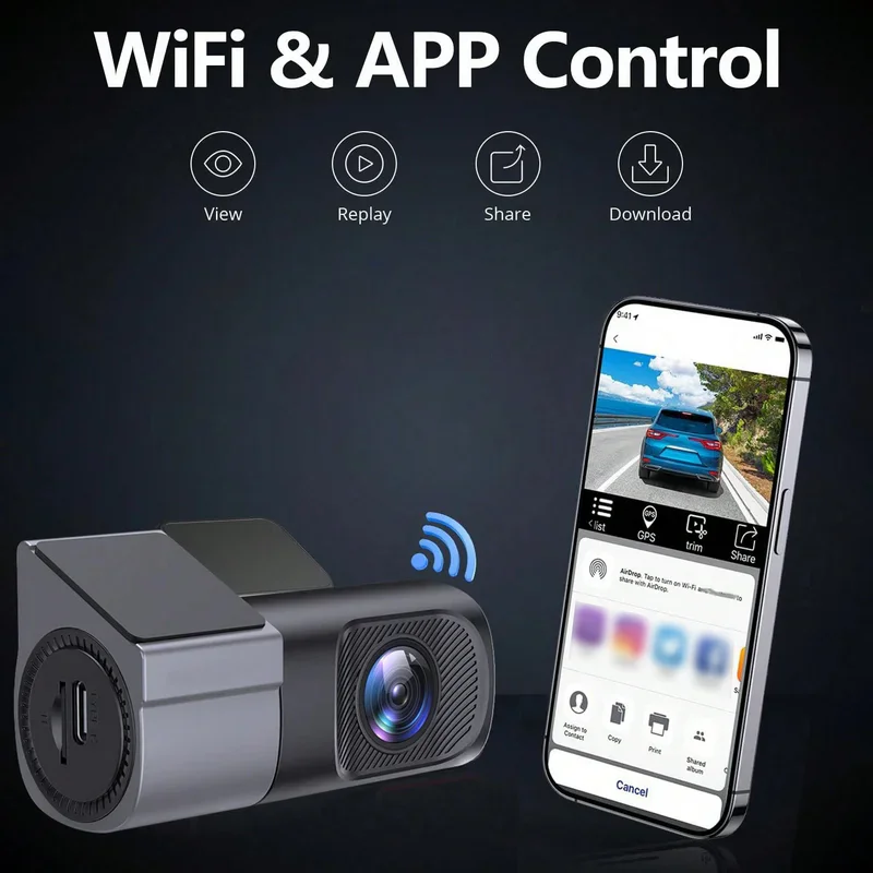 AK-U101 dash camera front detail image