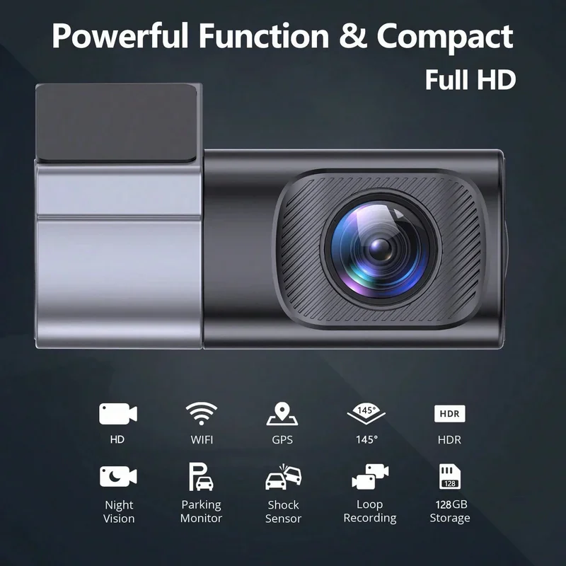 AK-U101 dash camera rear and side detail image