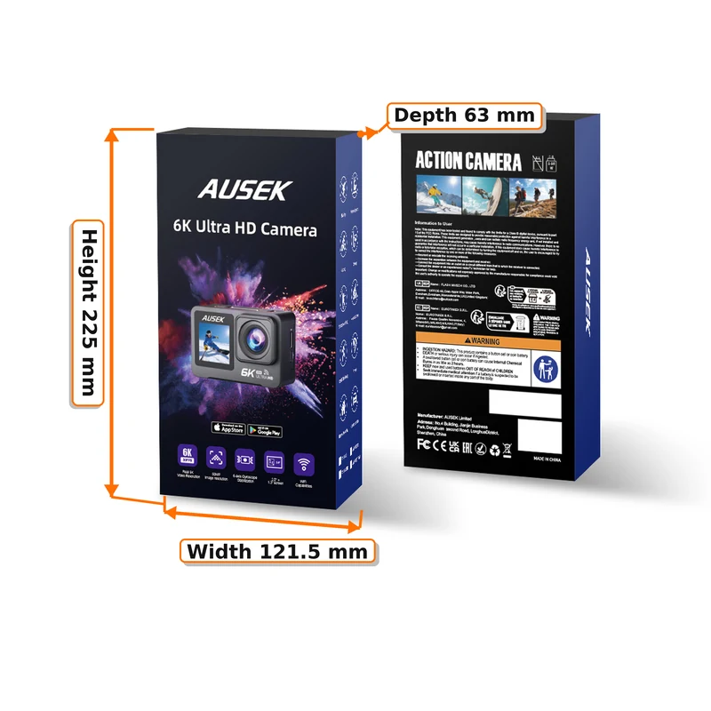 AT-M82TR action camera B2B application and listing image