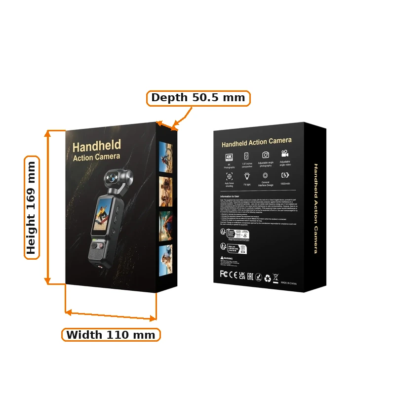 AT-H32 handheld camera retail box front and rear reference AT-H32 handheld camera retail box front and rear reference