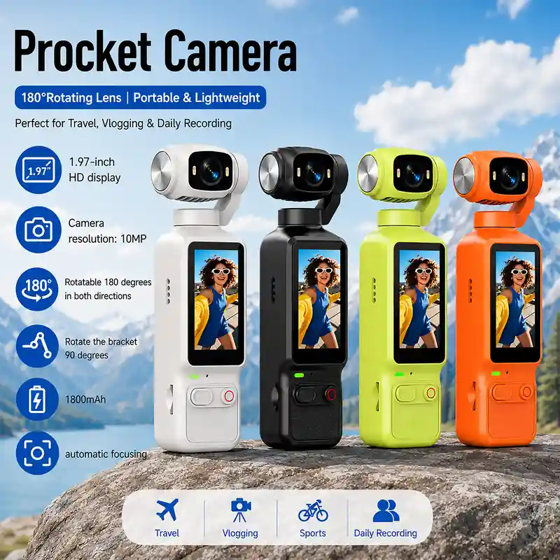 AT-H32 pocket camera color lineup and portable recording overview