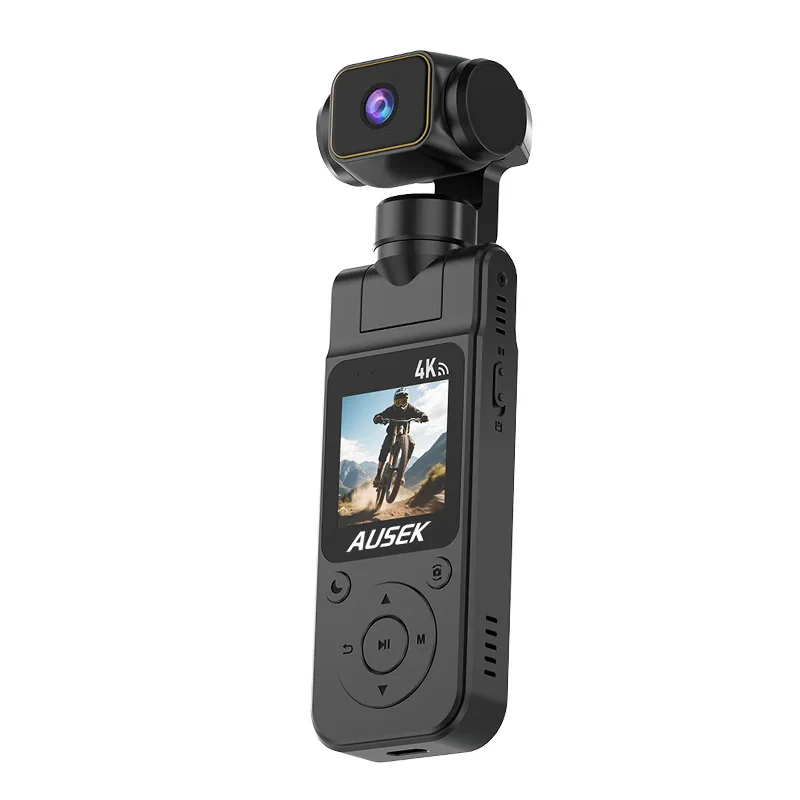 AT-G104-4K 180-Degree Rotating-Lens Pocket Camera with IR Night Vision
