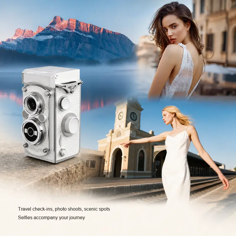 AC19 retro mini camera travel-use view