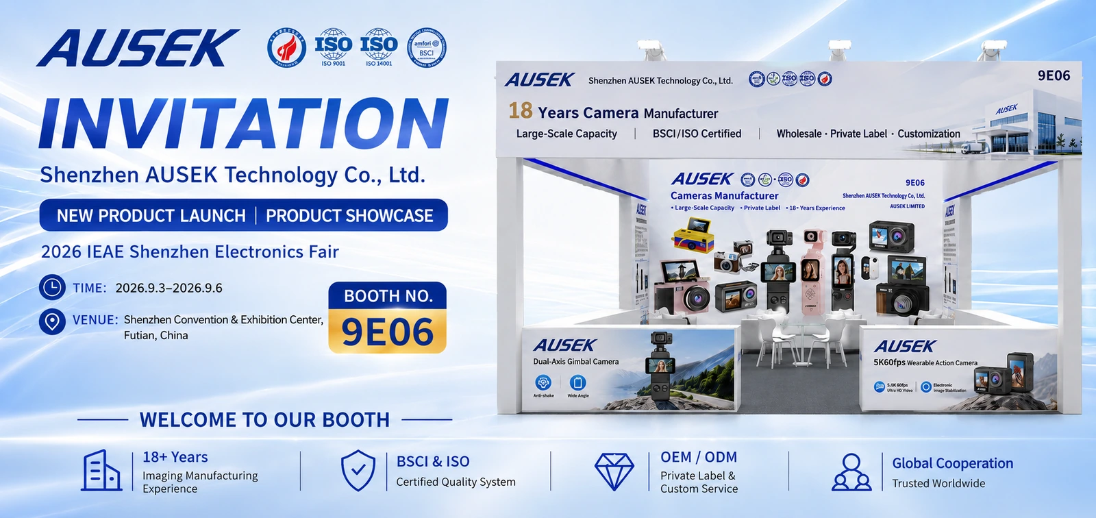 Meet AUSEK at the 2026 IEAE Shenzhen Electronics Fair – Booth 9E06