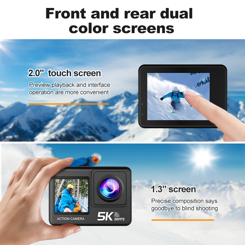 AT-M60TR with a 2.0-inch rear touchscreen and a 1.3-inch front screen