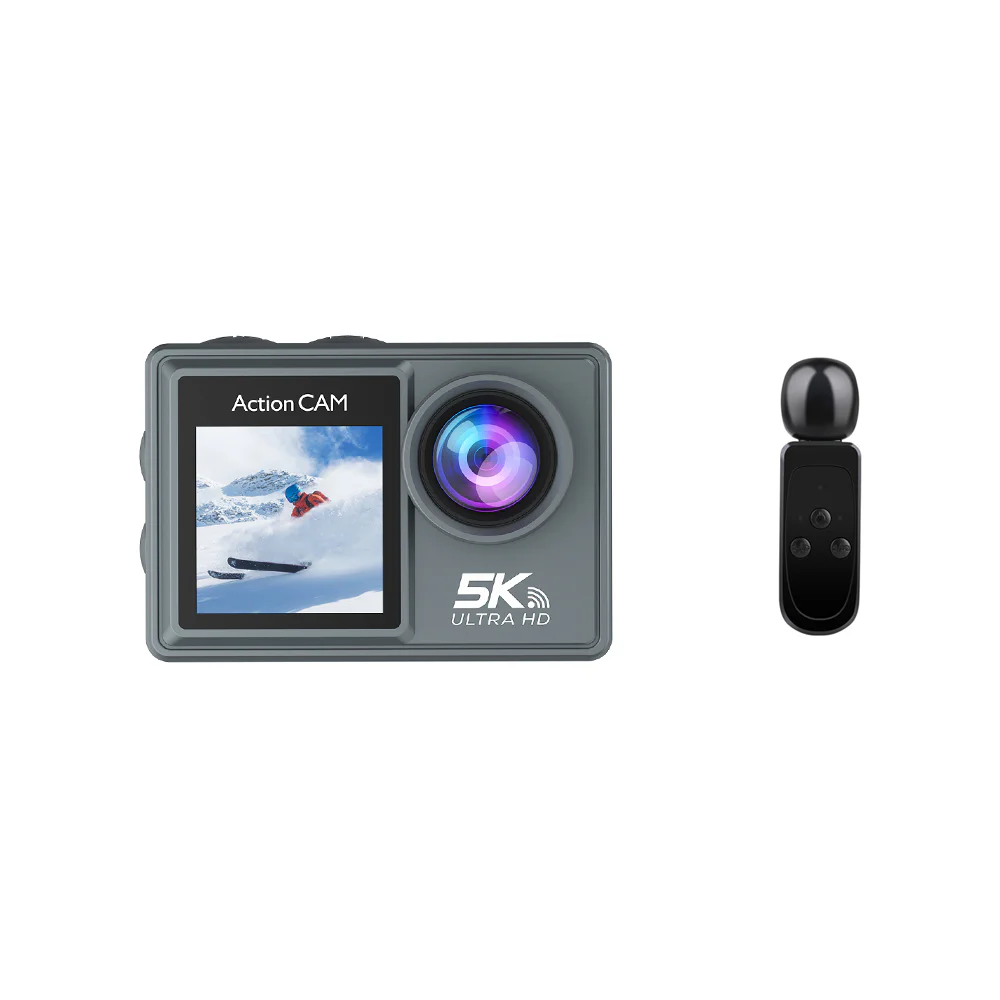 AT-M40TRW front-screen camera shown beside a wireless microphone