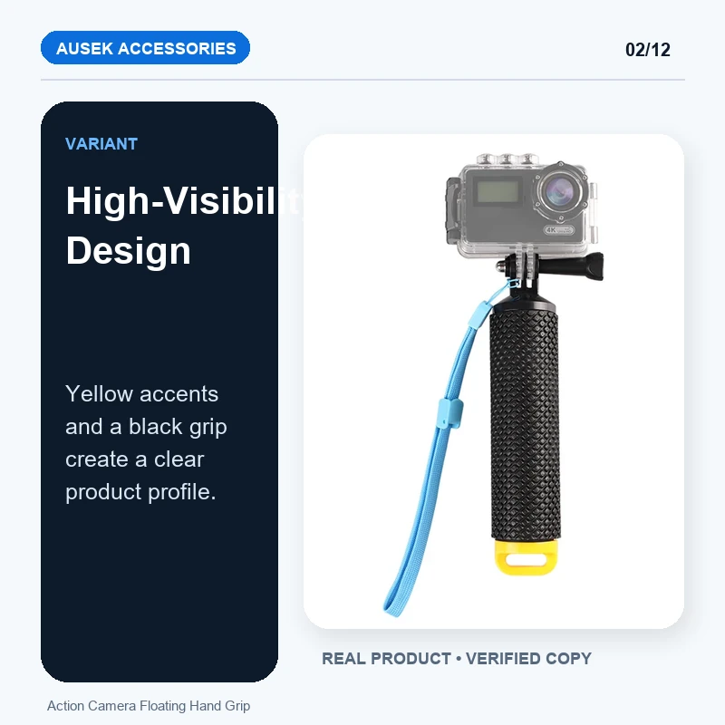 Action Camera Floating Hand Grip - High-Visibility Design product detail