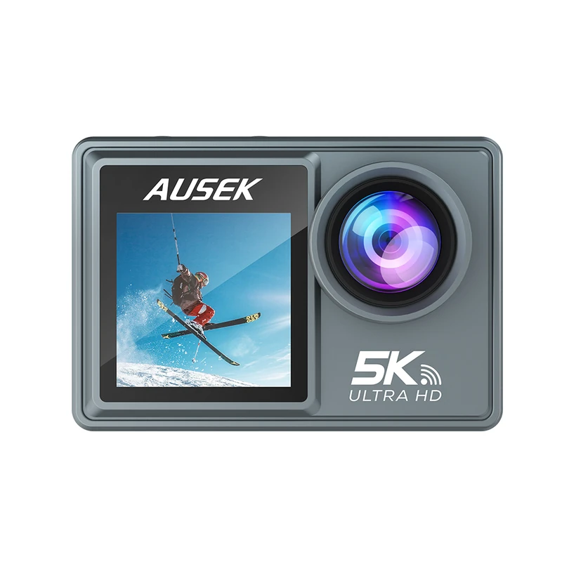 AT-M40TRW 5K Dual-Screen Action Camera with 30 m Waterproof Housing