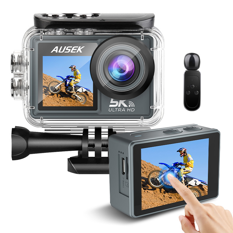 AT-M40TRW product image showing the waterproof housing and rear screen