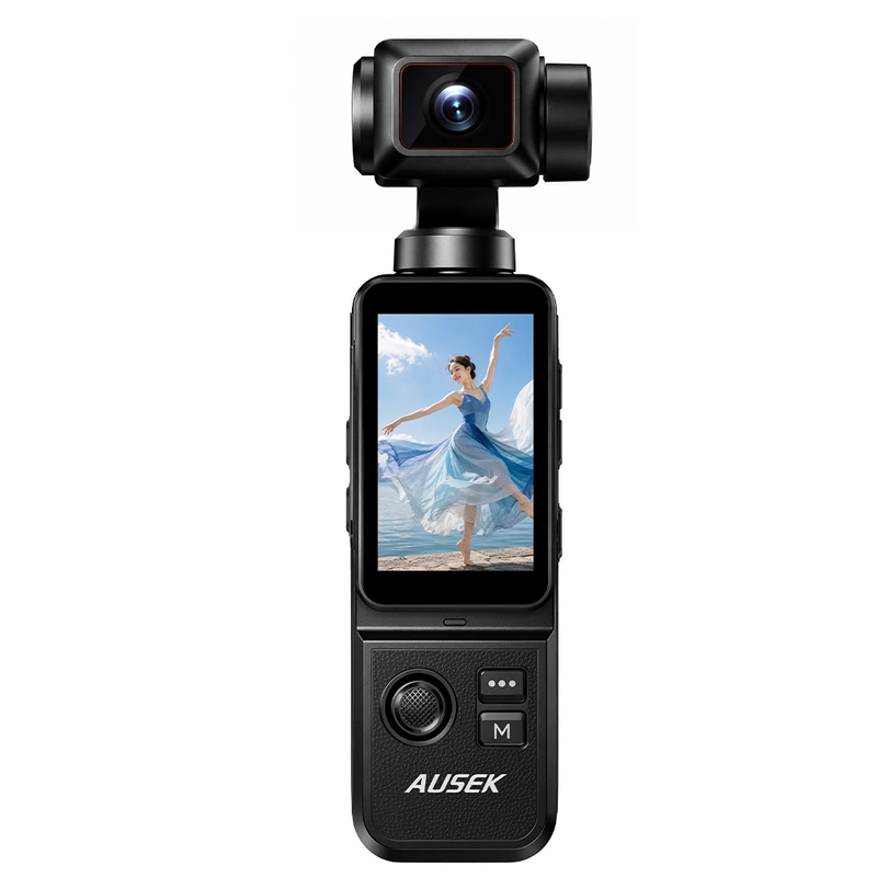 AT-N108 5K Pocket Gimbal Camera with AI Face Tracking
