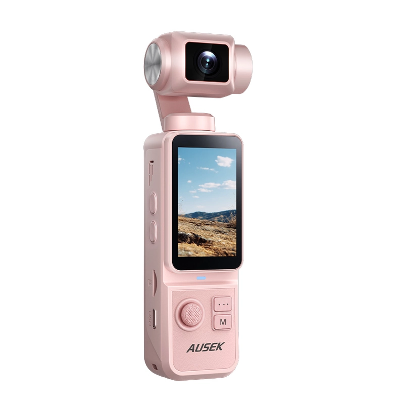AT-N108 pink pocket gimbal camera