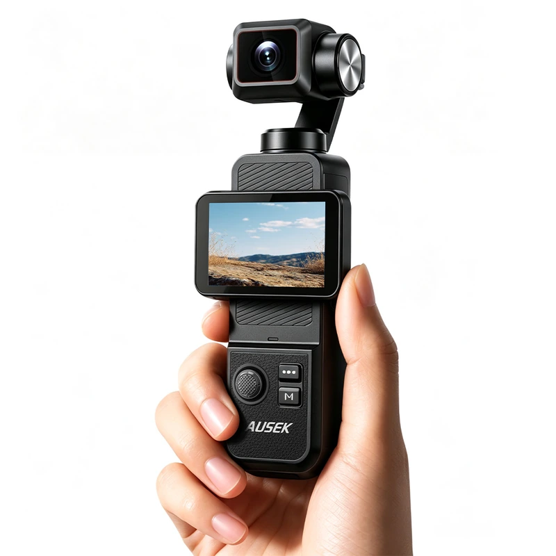 Handheld AT-N108 camera with joystick controls