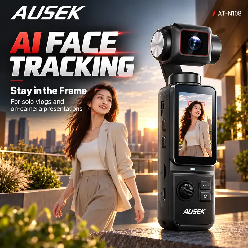 AT-N108 AI face tracking feature illustration